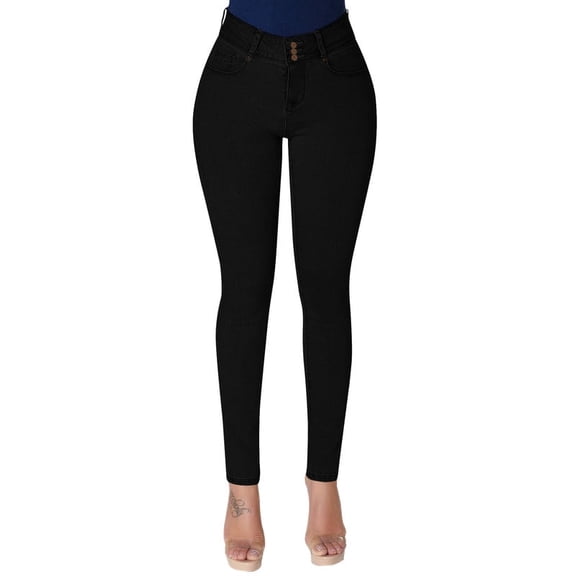 roswear Women's High Waisted Stretchy Skinny Jeans, 28.5" Inseam, Size 4-22