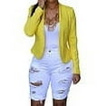 thumbnail image 1 of roswear Women's Ripped Denim Mid Rise Stretchy Bermuda Shorts Jeans White X-Large, 1 of 4