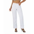 thumbnail image 1 of roswear Women’s Straight Leg Jeans Stretchy, 29.53" Inseam, Size 4-16, 1 of 6