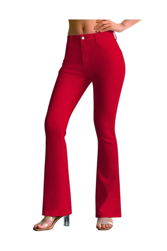 Women's Stretchy Flare Jeans Bootcut, 30.3" Inseam, Size 4-16