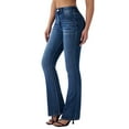 thumbnail image 1 of roswear Women's Stretchy Flare Jeans Bootcut, 30.3" Inseam, Size 4-16, 1 of 6