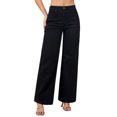 thumbnail image 1 of roswear Women's Wide Leg Jeans Stretchy Boyfriend Style, 30" Inseam, Size 4-16, 1 of 5