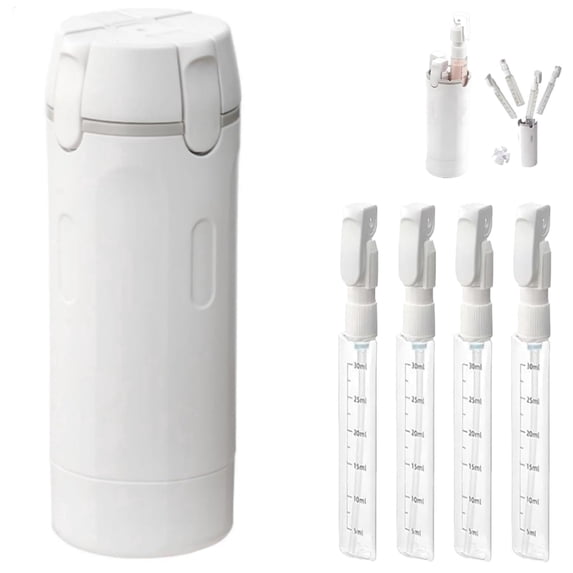 Rotatable Travel Dispenser 4 in 1 Leakproof Travel Bottles 30ML Refillable Toiletry Containers Portable Liquid Dispenser for Travel Essentials