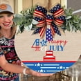 round Door Sign New 26 Character Surname Patriotic Sign July 4th