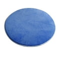 thumbnail image 1 of round Solid Velvet Foam Carpet, Area Rug, Floor Mat, Coral Velvet Material, 2.5 Feet Diameter, Soft Foam Padding, for Living Room Sofa, Bedroom Floor, Bedside, 1-pack, Dark Blue, by FAJHHA, 1 of 8