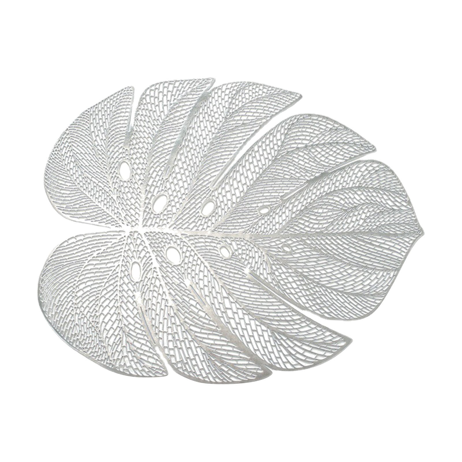 round Table Dining Set for 4 Small Stylish Hollowout Turtle Back Leaf