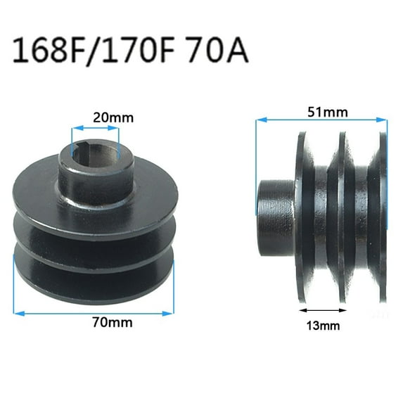 round belt pulley double channel gasoline engine diesel power thresher machine
