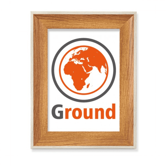round earth afground desktop wooden photo frame display picture art painting multiple sets