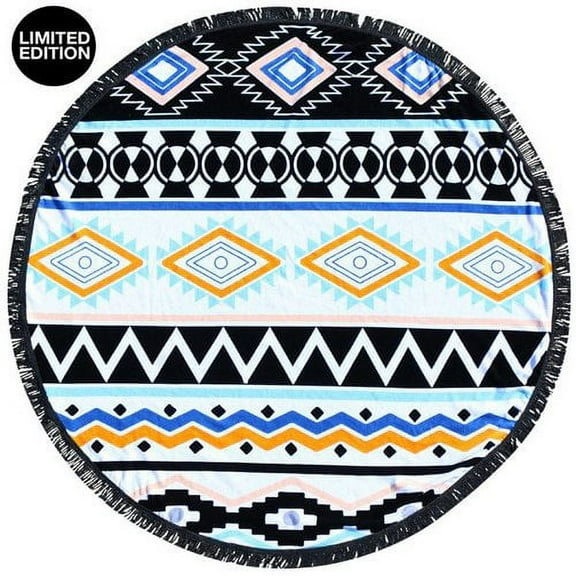 round towel co. coachella hippy round beach towel 100% cotton roundie gypsy circle beach blanket boho terry cloth mandala