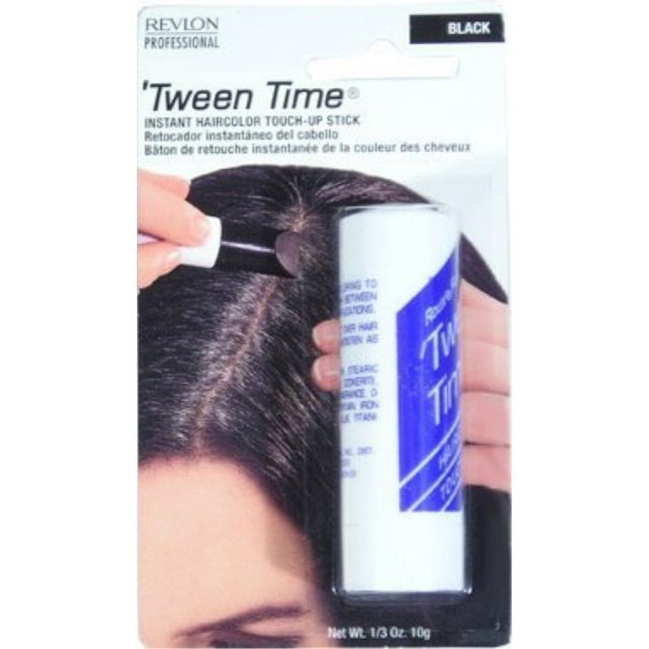 roux tween time instant haircolor touchup stick black 1/3 oz/10g