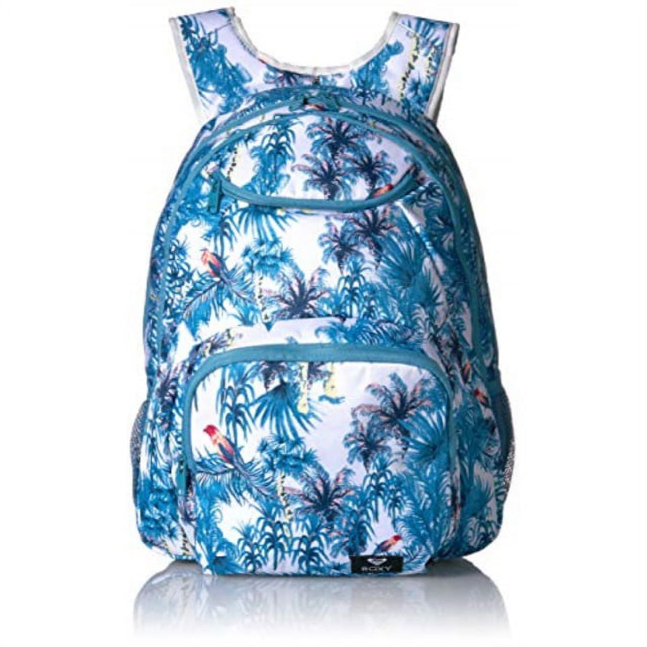 roxy womens shadow swell backpack, marshmallow wild goa, 1sz