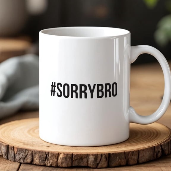 rry bro Mug Funny Hashtag Coffee Cup oz Ceramic Gift Brothers, , and Office Banter Mo.