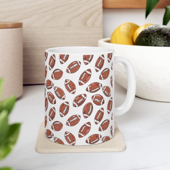 rtoon Football Cup Football Gift Idea Football Lover Gift Fun Football Cup Gift Football Drinkware Gameday Funny Football Cup.