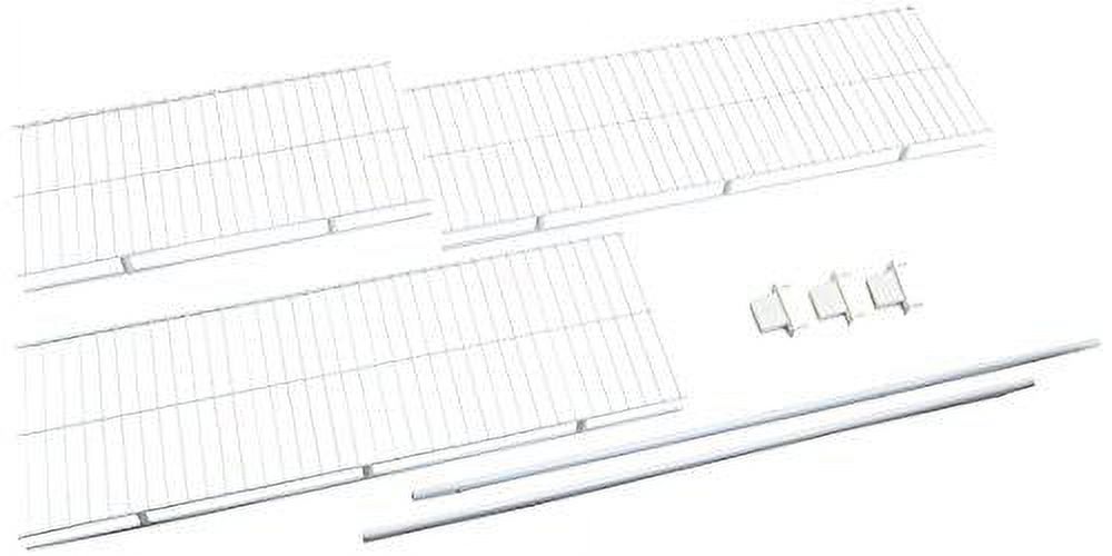 rubbermaid direct mount nonadjustable closet system, hardware, white