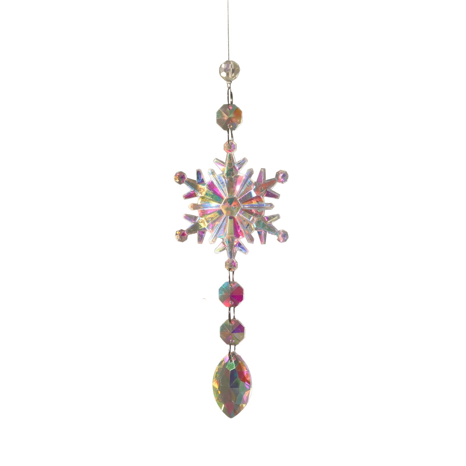 ruchs Christmas Colorful Snow Icicle Pendant Window Decoration