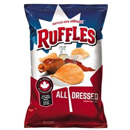 ruffles all dressed potato chips, 7.75 oz. (1 bag) by ruffles