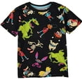 thumbnail image 1 of rugrats Nickelodeon Boys Reptar Short Sleeve T-Shirt - Reptar All Over Print T-Shirt, 1 of 1