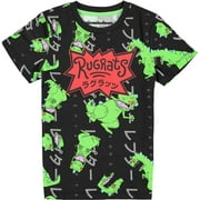 rugrats Nickelodeon Boys Reptar Short Sleeve T-Shirt - Reptar All Over Print T-Shirt
