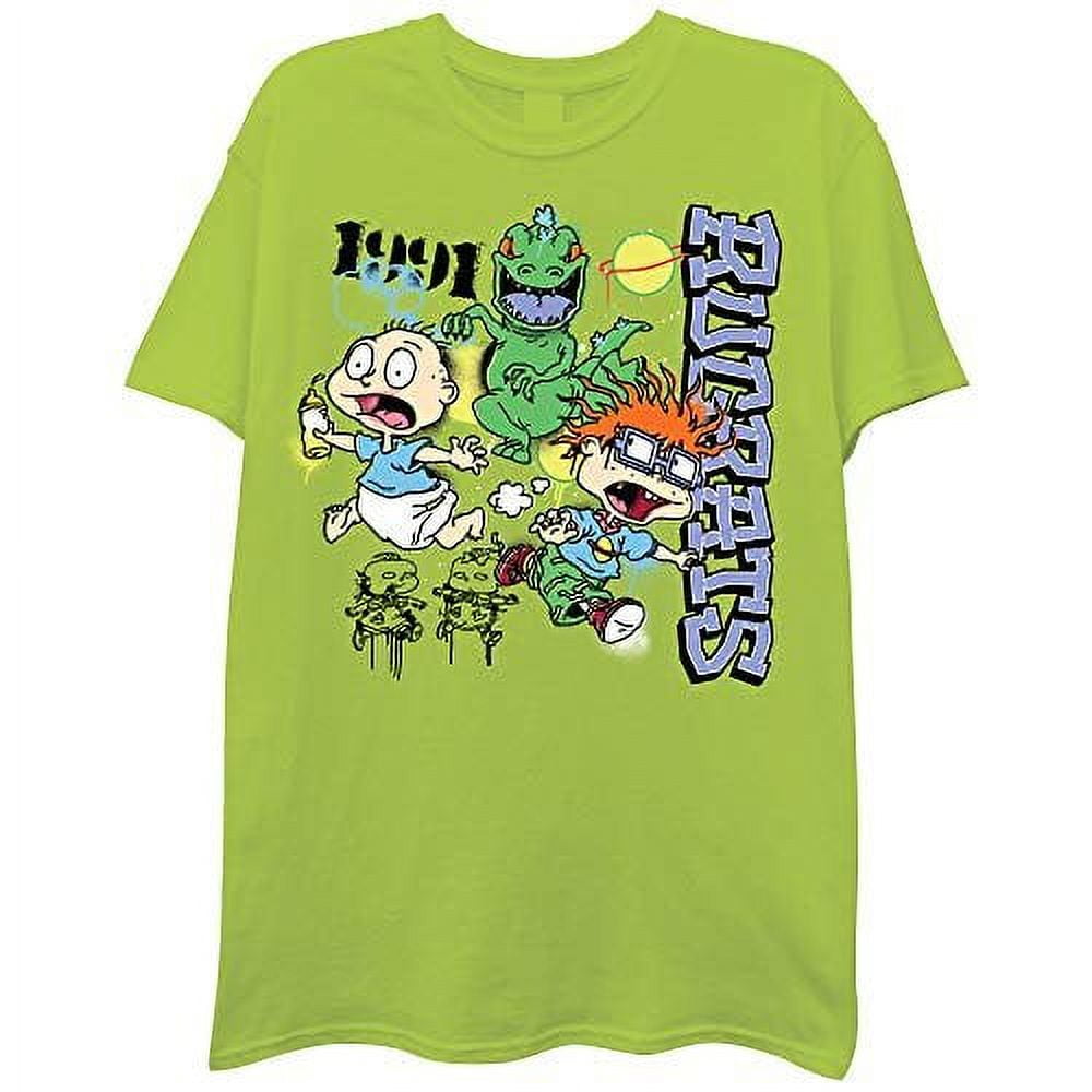 rugrats Nickelodeon Men s 90 s Classic T Shirt Vintage Throwback Tee Lime Medium Walmart