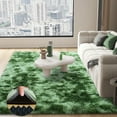 thumbnail image 1 of rugs 9x12ft Large Fluffy Area Rugs for Bedroom,Independence Day Father's Day Gifts Decora Soft Carpet Shag Kids Rug with Non-Slip Stickers Rug Pads Living Room Bedroom Tie-Dye Dark Green, 1 of 12