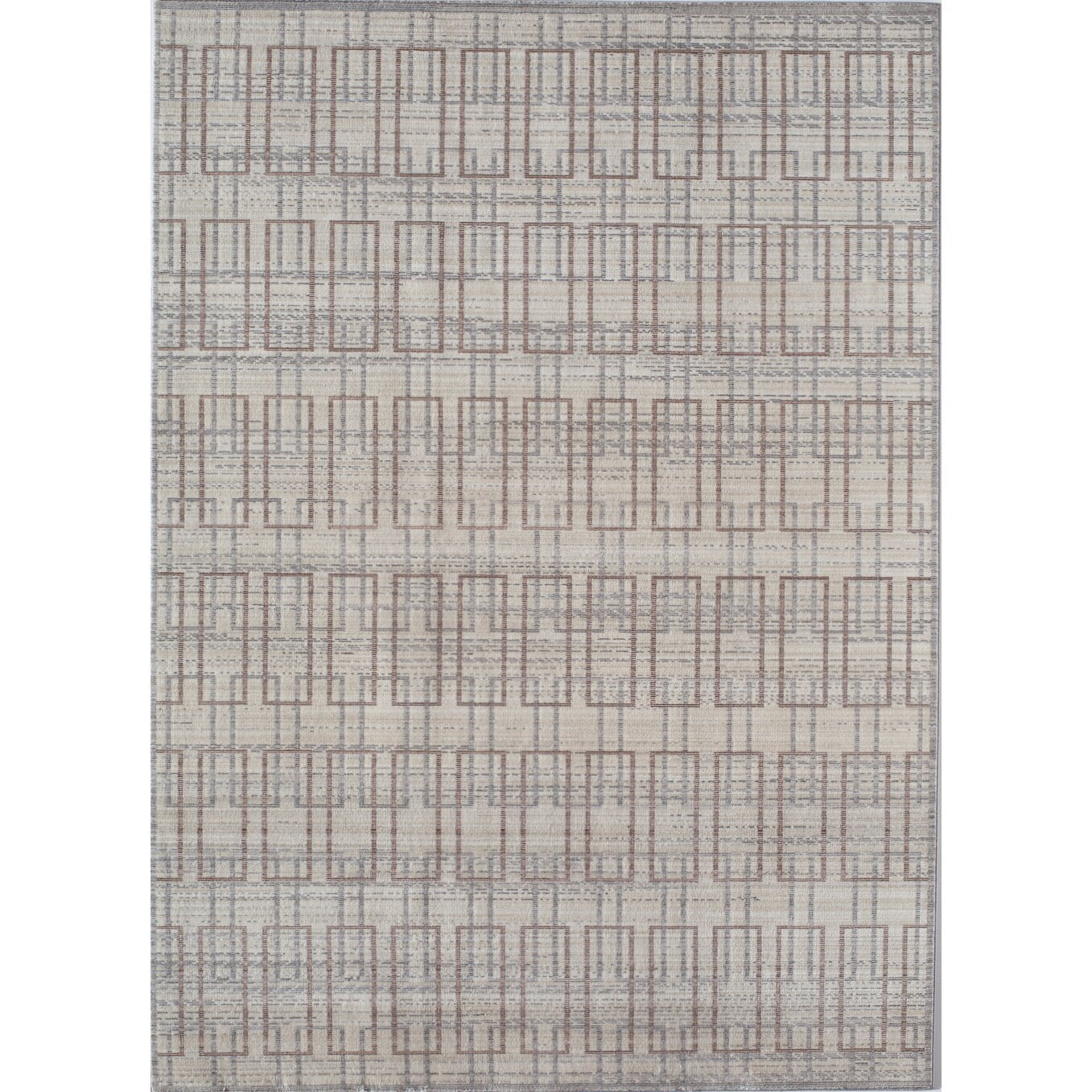 rugs america ai500b area rug, 5' x 8', ivory gray