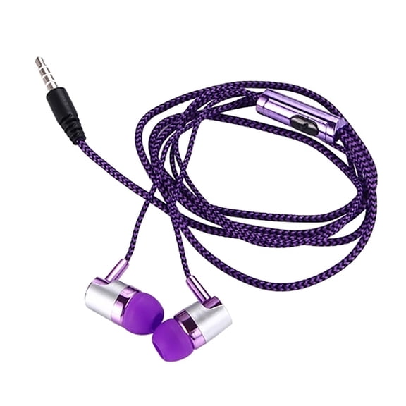 ruhuadgb 3.5mm Wired In-ear Stereo Music Earphone Earpiece Hands-free Mic for Smart Phone
