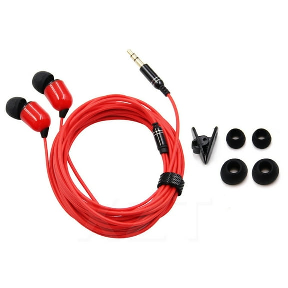 ruhuadgb 3-Meter 3.5mm Plug In-Ear Wired Earphone Broadcast Live Headset with/without Mic