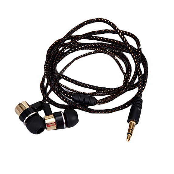 ruhuadgb Bass Stereo In-Ear Earphone Wired Headphone Earbud Metal Headset for Phone PC