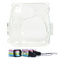 ruhuadgb Camera Bag Waterproof Dust-proof Digital Camera PVC Transparent Carrying Pouch with Shoulder Strap for Fujifilm-Instax Mini 8/9