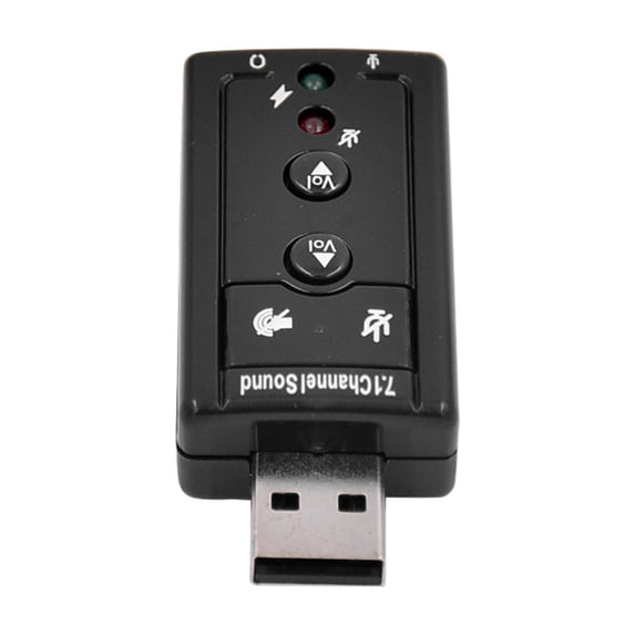 ruhuadgb DIMAN-HD02 External USB Virtual 7.1 Channel Sound Card Audio Adapter for Laptop
