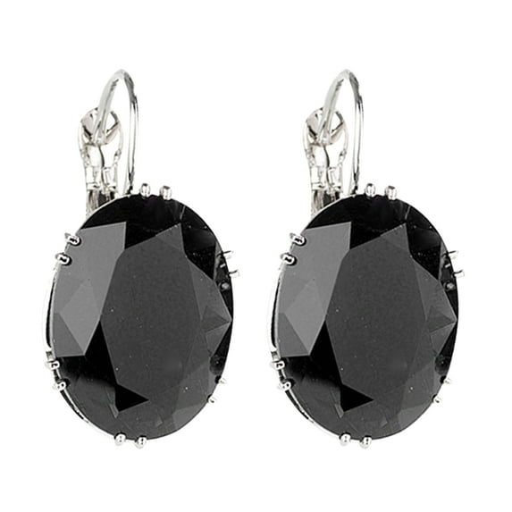 ruhuadgb Earrings,phoe Women Fashion Cubic Zirconia Party Jewelry Gift Black