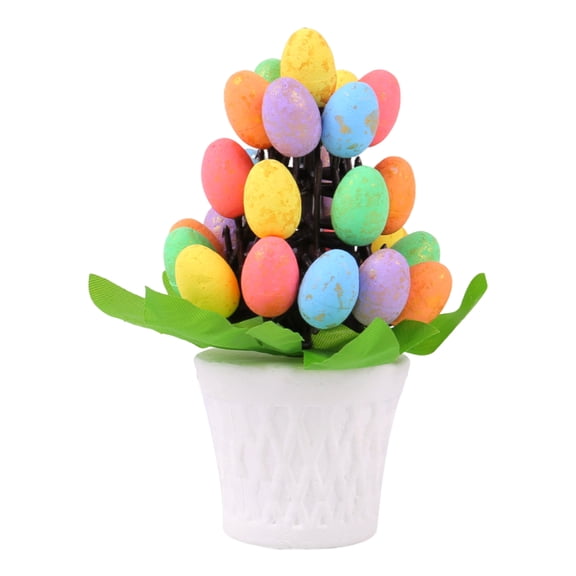 ruhuadgb Easter Egg Ornament,phoe Easter Egg Ornament Easter Egg Potted Easter Ornament Golden