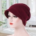 thumbnail image 1 of ruhuadgb Fashion Warm Cotton Women Solid Color Beanie Cap for Autumn Winter, 1 of 8