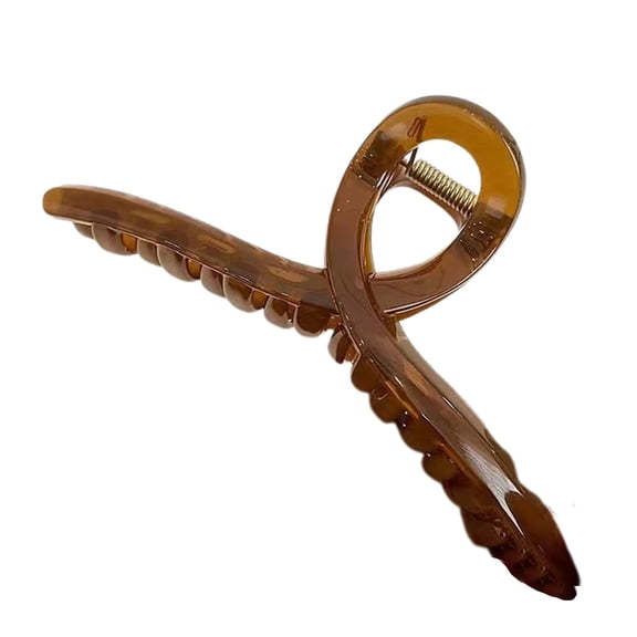 ruhuadgb Hair Clip,phoe Claw Clip Large Size Elegant Clamp for Thin Medium Hair Coffee