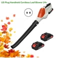 thumbnail image 1 of ruhuadgb Handheld Cordless Leaf Blower, 24V Battery Powered Leaf Blowers,Electric Leaf Blower with 2 Batteries and 1 Charger, for Lawn Care, Patio, Sidewalk,Snow Blowing-US Plug, 1 of 8