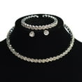 thumbnail image 1 of ruhuadgb Jewelry Set,phoe 4Pcs/Set Jewelry Suit Eye-catching Set Women Accessory Silver, 1 of 8