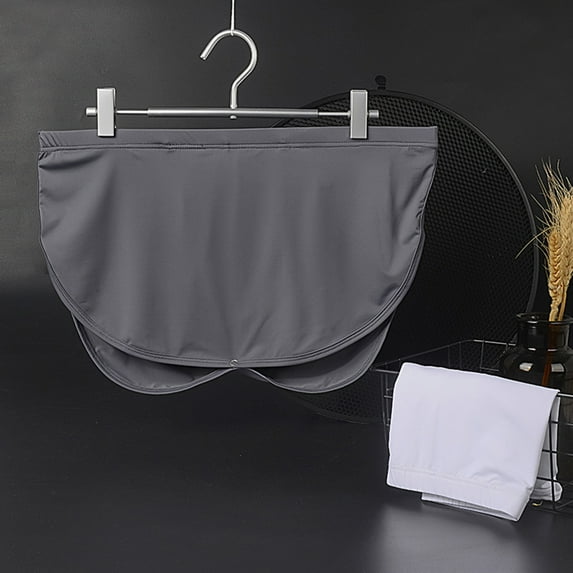 ruhuadgb Men Panties Removeable Closure Solid Color Close Fit Low Waist Stretch Ice Silk U Convex Underwear Shorts Briefs Underpants for Daily Wear