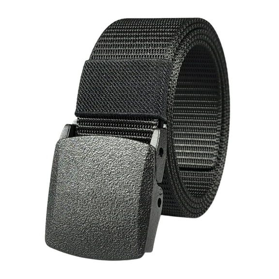 ruhuadgb Metal-free Nylon Belt Men Weaving Strap Holeless Adjustable Design Waistband Hiking Running Firefighter Belt Costume Accessories