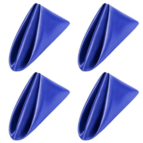 ruhuadgb Napkin,phoe 4Pcs Washable Napkins Set Party Dinner Decorations Royal Blue