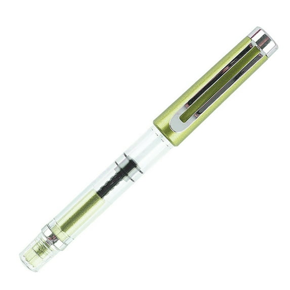 ruhuadgb Pen,Titanium Fountain Pen High Ink Capacity Vacuum Filling Stainless Steel Fine Nib Smooth Writing Pen for Daily Writing