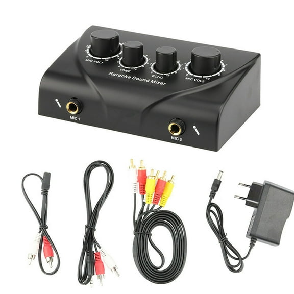 ruhuadgb Pro Portable Mini Digital Audio Sound Karaoke Echo Mixer System Machine