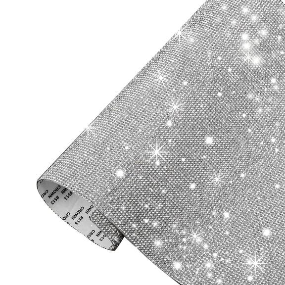 ruhuadgb Rhinestone Sticker,phoe Self-Adhesive Rhinestone Sticker Sticker for Scrapbook Silver