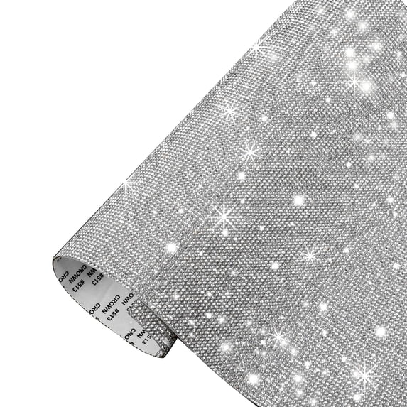 ruhuadgb Rhinestone Sticker,phoe Self-Adhesive Rhinestone Sticker Sticker for Scrapbook Silver