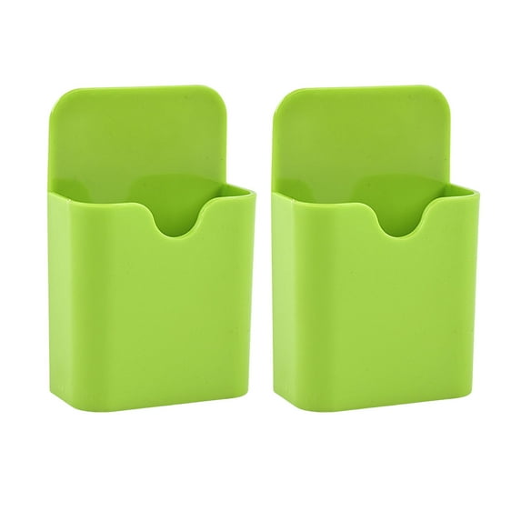 ruhuadgb Storage Box,phoe 1 Pair Refrigerator Magnetic Pencil Storage Organizer Grass Green