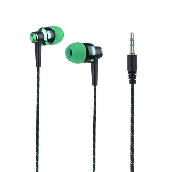 ruhuadgb Stylish Braided Line Stereo Music In-ear Headset Earphone without Mic Headphone