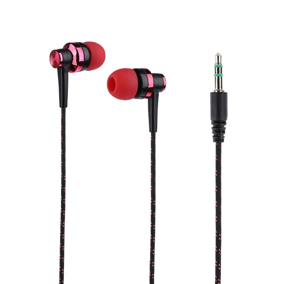 ruhuadgb Stylish Braided Line Stereo Music In-ear Headset Earphone without Mic Headphone