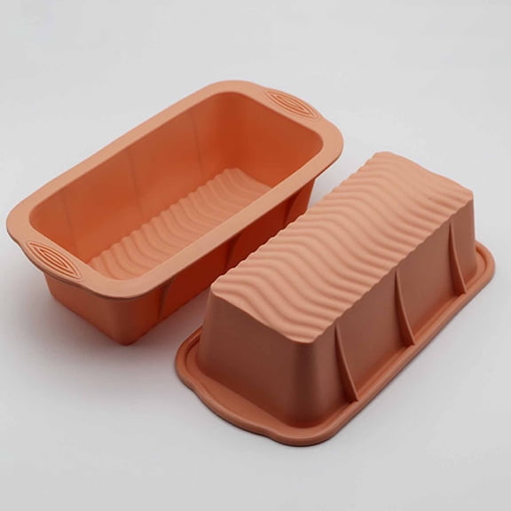 ruhuadgb Toast Pan Safe  Silicone Rectangular Baking Cake Mould Matte Texture Sturdy for Kitchen