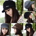 thumbnail image 1 of ruhuadgb Women Fashion Pleated Peaked Cap Hat Casual Knitted Outdoor Sports Travel Sunhat, 1 of 8