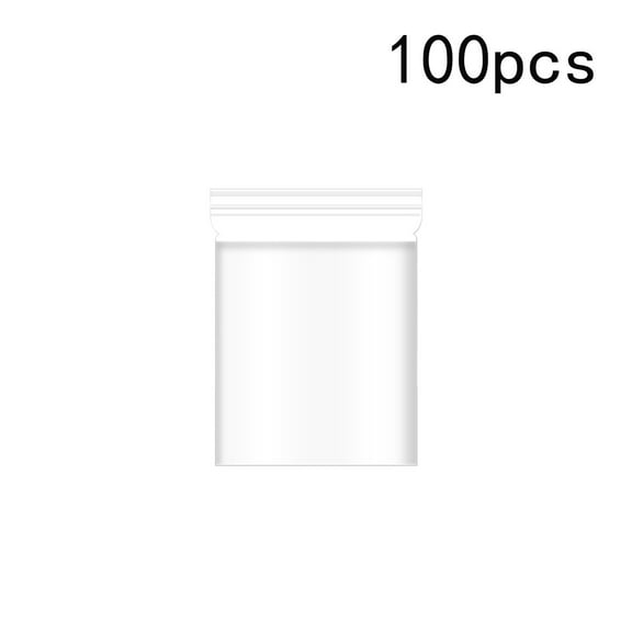 ruiheuyx Mini Bags,100pcs 5"x 7"cmï¼Transparent Small Bags, Clear Reusable Small Baggies for Jewelry, Small Zip Bags for Jewelry, Coins, Candy etc