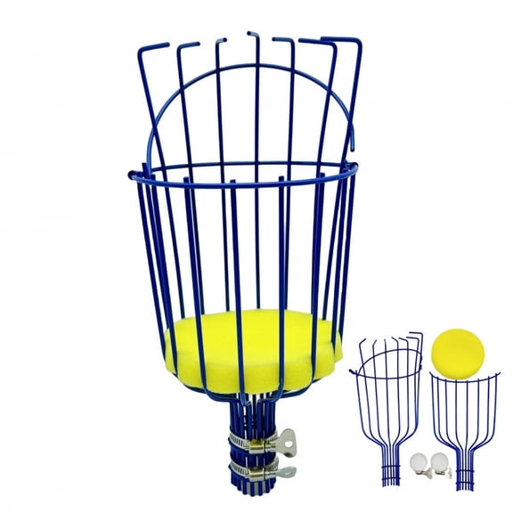 ruit Picker Pole Tool with Basket Long Handle Fruit Picking Artifact Fruit Tree Picker Apple Orange Picker Pole Tool with Basket